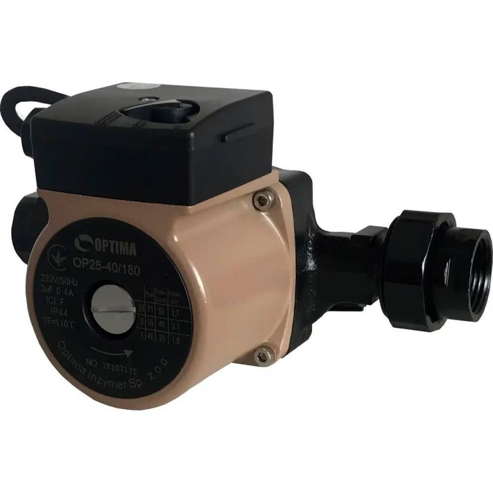 Насос OPTIMA OP25-40-180 G1 1/4" 71Вт (8120) Мощность 71