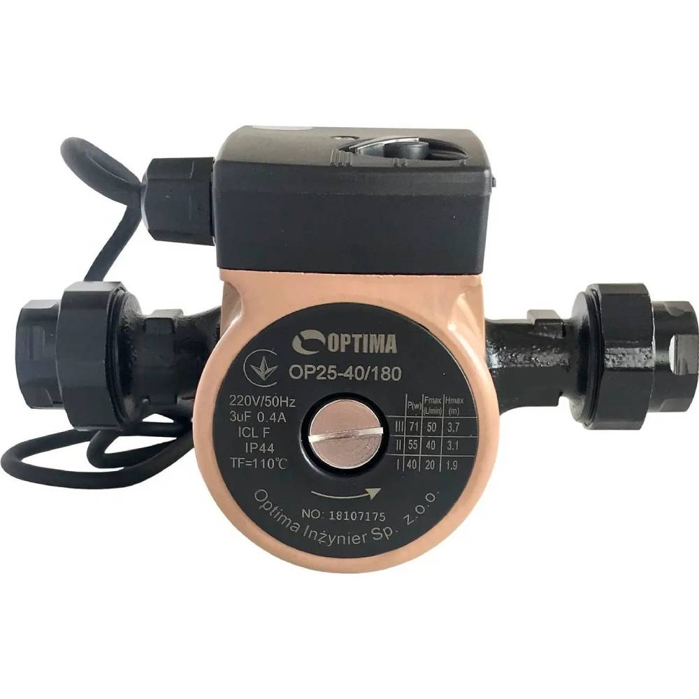 Насос OPTIMA OP25-40-180 G1 1/4" 71Вт (8120) Тип циркуляционный