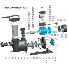 Насос LEO 1.6кВт Hmax 17.5м Qmax 450л/мин (772227)