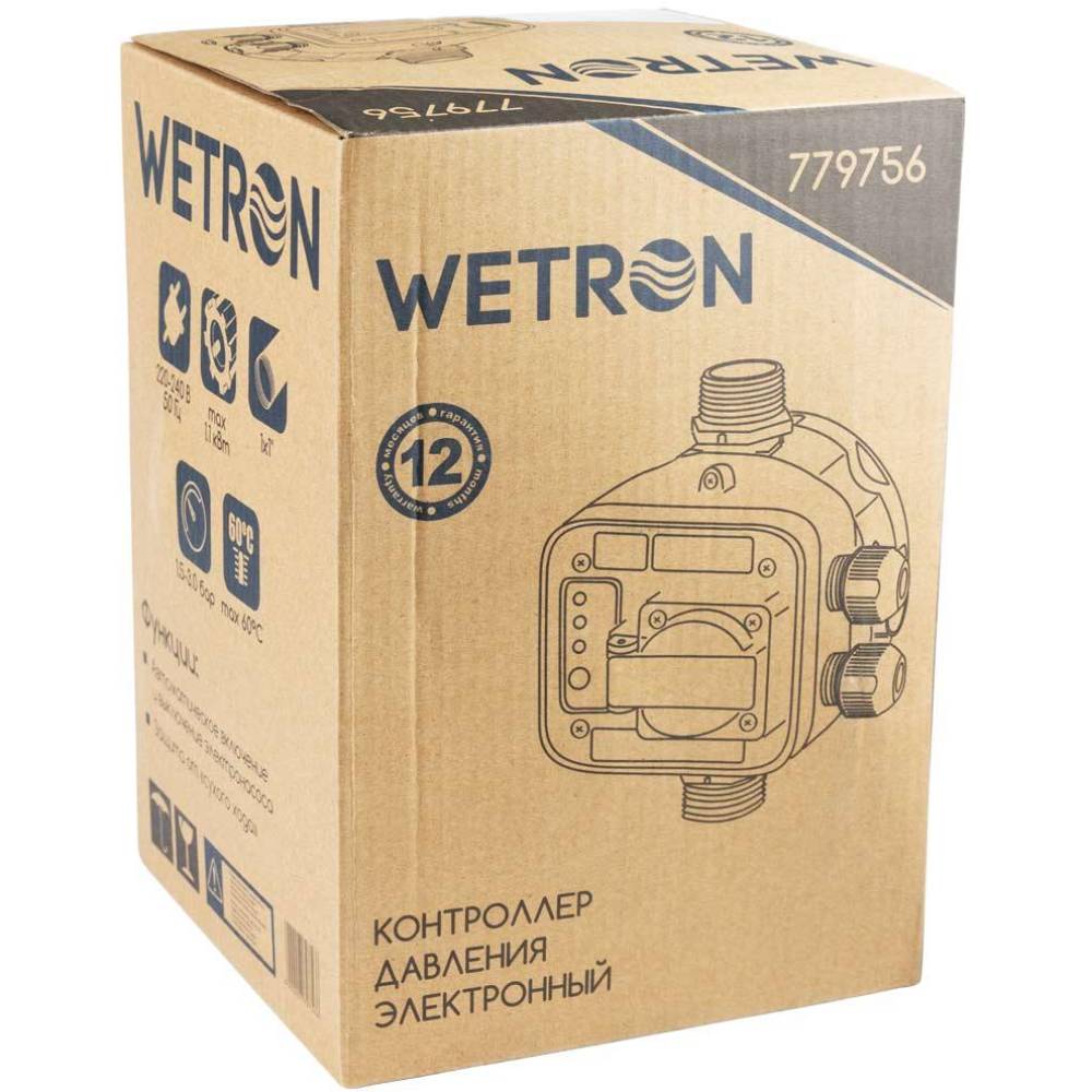 Заказать Контроллер давления WETRON DSK-8.2 1.1кВт 1"  (779756)