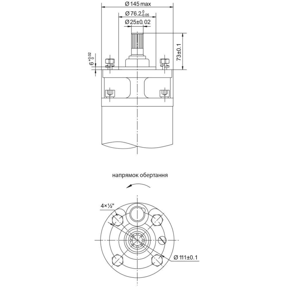 Насос DONGYIN H 93(63)м Q 700 D145 мм (7777253) Тип свердловинний