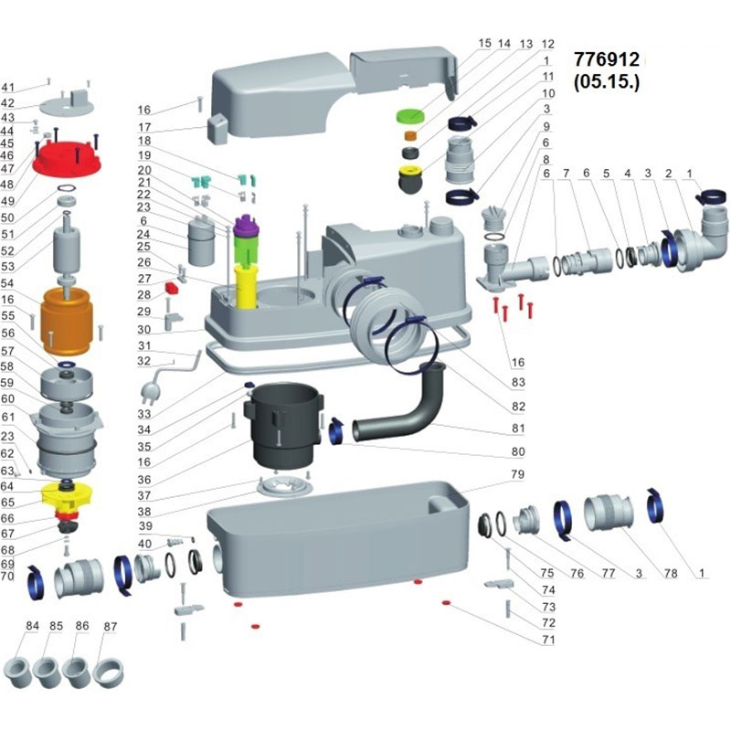 Канализационная станция LEO WC-600A (776912) Мощность 600