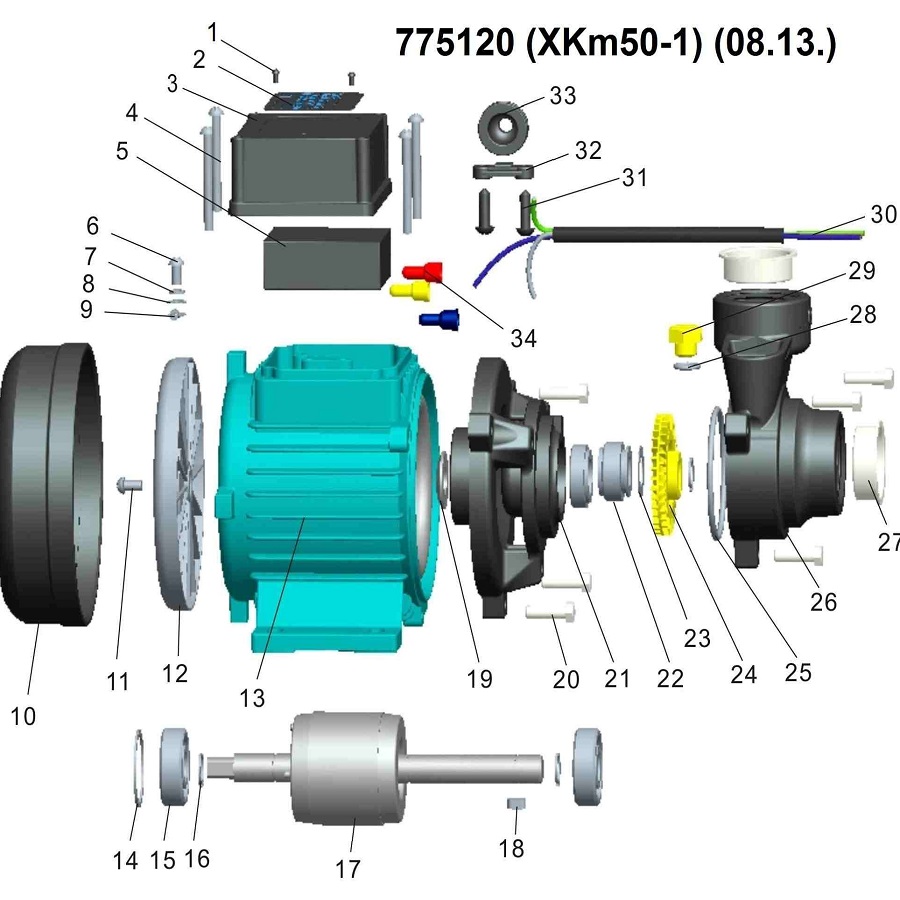 Насос поверхностный LEO XKm50-1 (775120) Производительность 1500