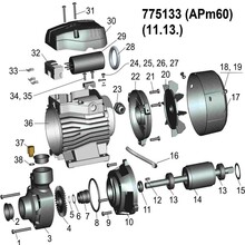 Насос поверхностный LEO APm60 (775133)