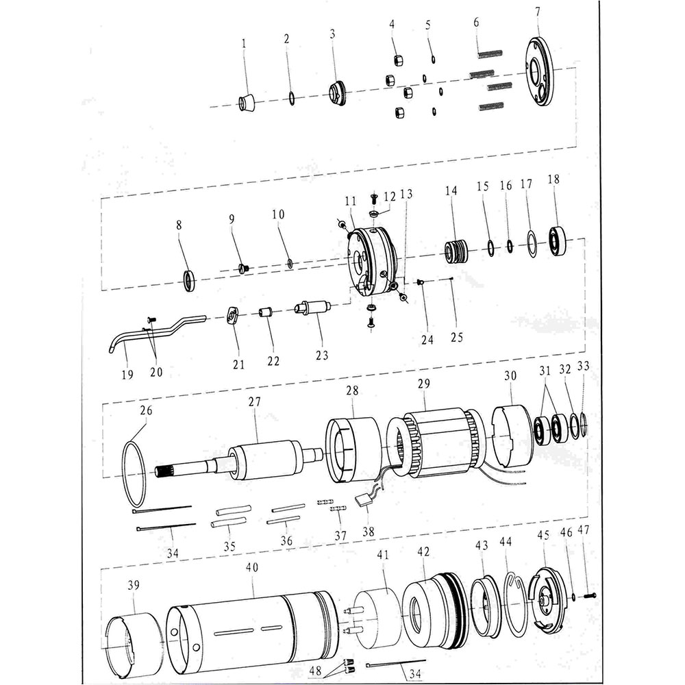 Насос скважинный DONGYIN 4SDm6/11 (777142) Минимальный диаметр скважины 150