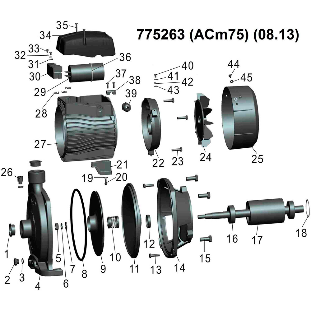 Насос поверхневий LEO 3.0 ACm75 (775263) Потужність 1