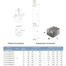 Насос скважинный DONGYIN 0.75кВт H 78(62)м Q 80(60)л/хв D 94мм (777114)