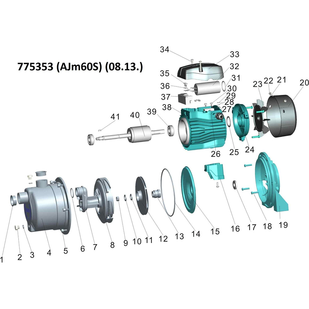 Насос LEO 3.0 AJm75S (775354) Механизм центробежный