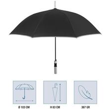 Зонт PERLETTI Reflecting Black (P96014-01)