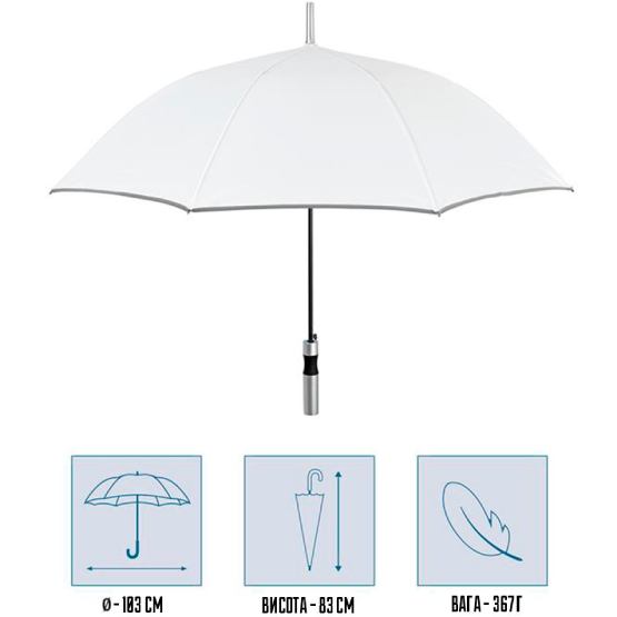 Зонт PERLETTI Reflecting White (P96014-04) Для кого для женщин