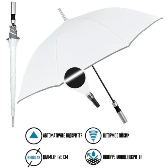 Фото Зонт PERLETTI Reflecting White (P96014-04)