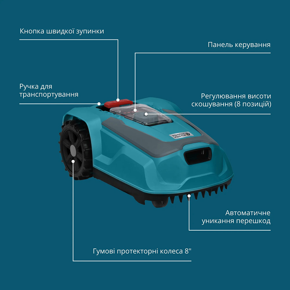 Робот-газонокосарка KONNER&SOHNEN KS 22RLM (KS22RLM) Вид роботи газонокосарки