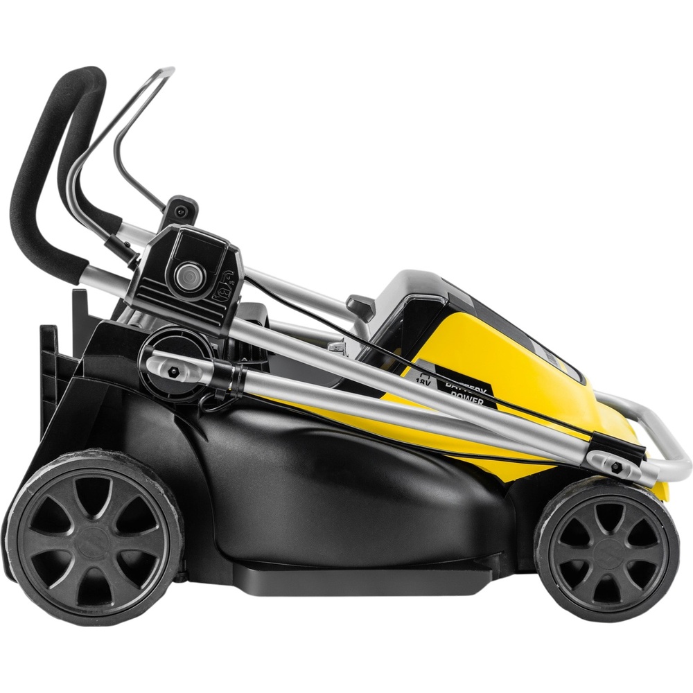 Газонокосилка KARCHER LMO 4-18 Dual (1.445-420.0) Дополнительно для работы требуется 2 аккумулятора 18 В; мощный бесщеточный электродвигатель; система iPower (автоматическая регулировка скорости ножа); система кошения 2-в-1 (сбор травы или мульчирование)