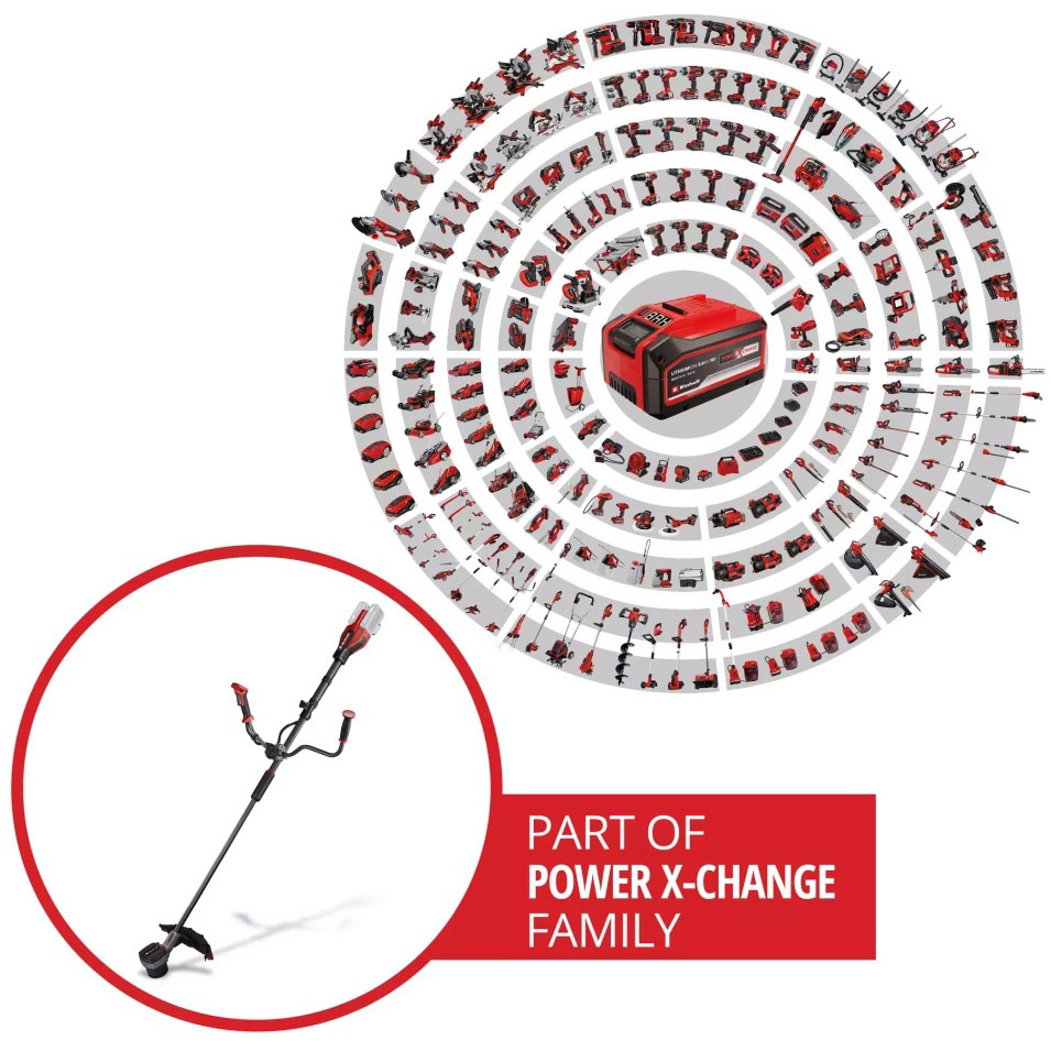 Фото Мотокоса EINHELL GP-BC 36/430 Li BL Solo без АКБ и ЗУ (3411340)