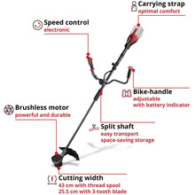Мотокоса EINHELL GP-BC 36/430 Li BL Solo без АКБ и ЗУ (3411340)