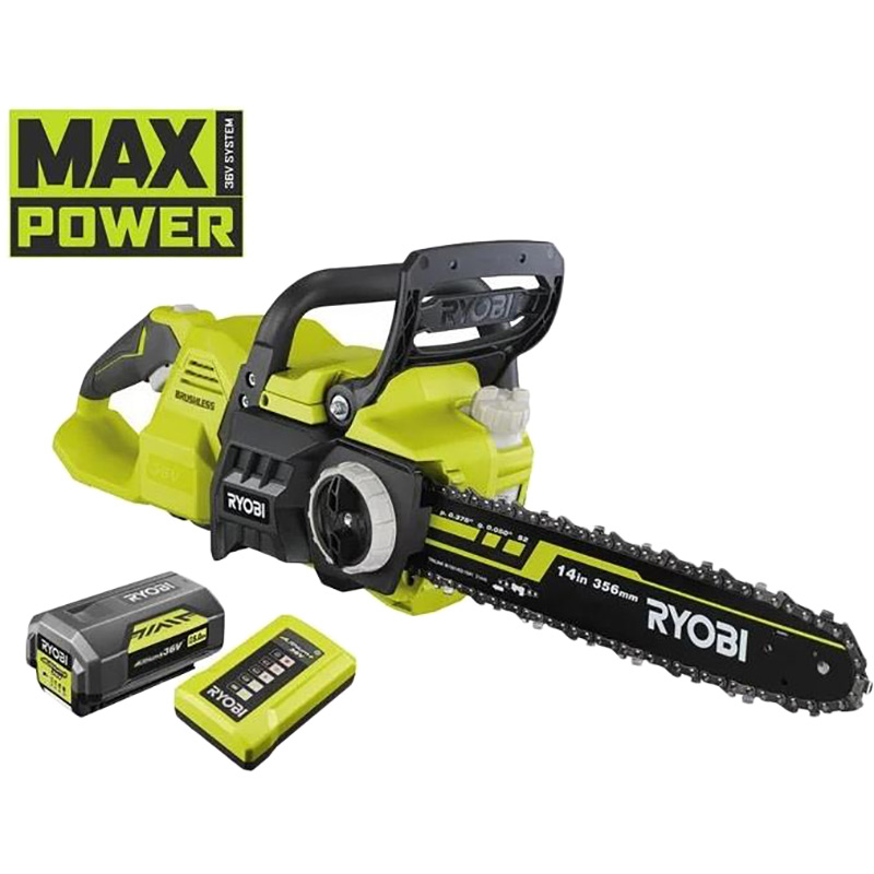 Ланцюгова пила RYOBI Max Power RY36CSX35A-150 (5133004596) Особливості безключова натяжка ланцюга