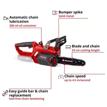 Цепная пила EINHELL GE-LC 18/25 Li Kit 18В PXC (4501761K)