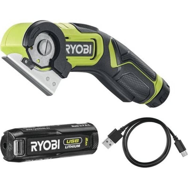 Різач RYOBI RCT4-120G акумуляторний 4В USB Lithium АКБ 1х2Аг (5133005639) Додатково Місткість акумулятора 2 А/год. Напруга акумулятора 4 В