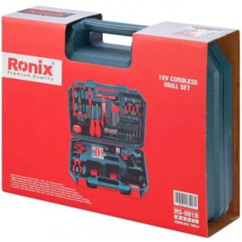 Шуруповерт RONIX RS-8018 18В набір 53 предметів Тип живлення акумулятор
