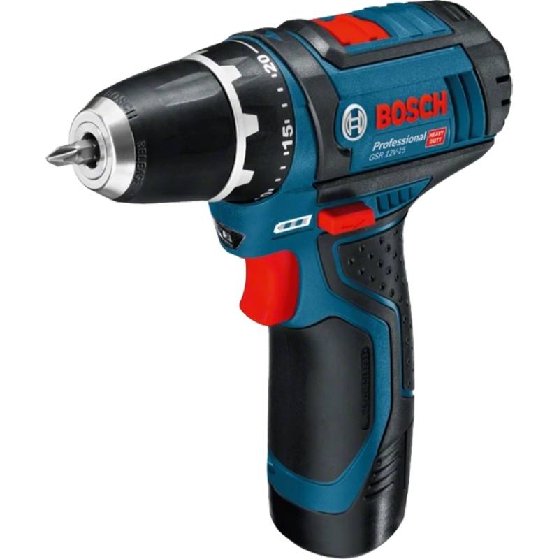 Дриль-шуруповерт Bosch Professional GSR 12V-15 (0.601.868.10G) Патрон швидкозатискний