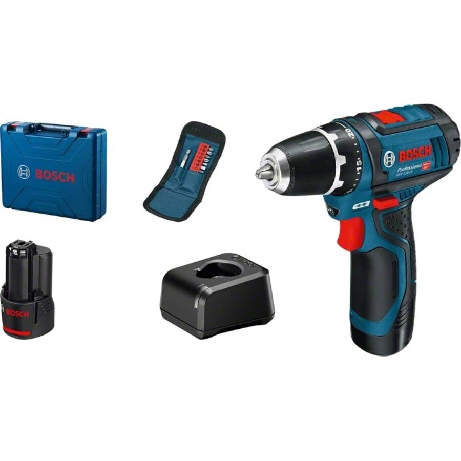 Дриль-шуруповерт Bosch Professional GSR 12V-15 (0.601.868.10G)