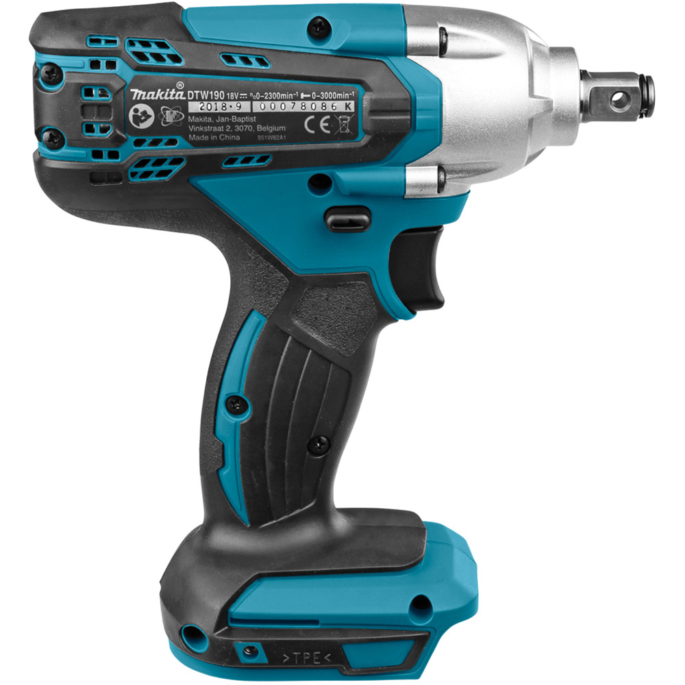 Гайковерт MAKITA LXT 18В (DTW190Z) Тип питания аккумулятор