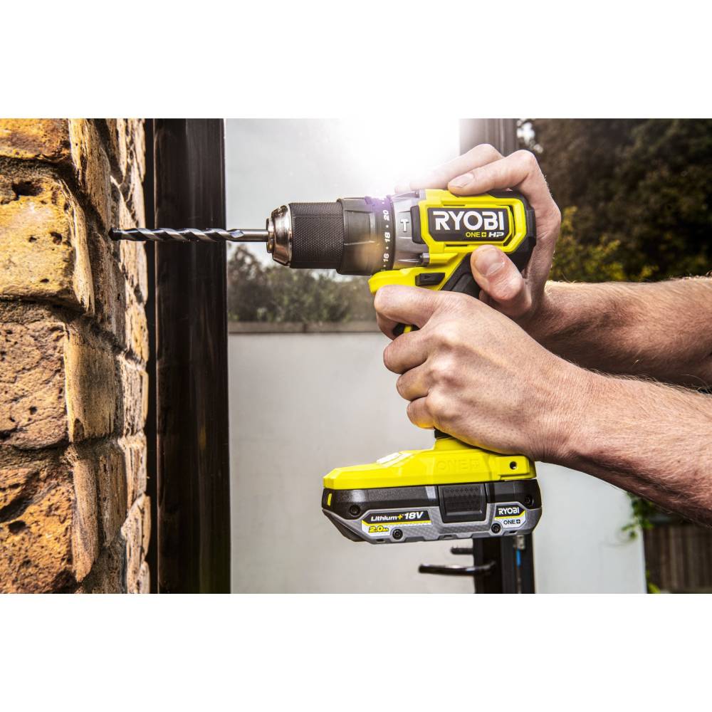 Дрель-шуруповерт Ryobi ONE+HP RPD18C-242S 18В 1х2А·ч 1х4А·ч (5133004983) Тип аккумулятора Li-Ion