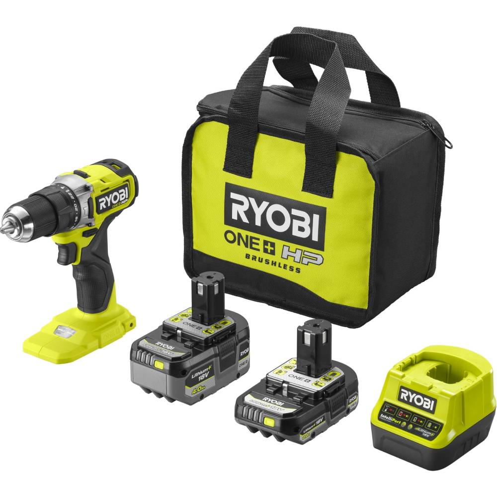 Дрель-шуруповерт Ryobi ONE+HP RPD18C-242S 18В 1х2А·ч 1х4А·ч (5133004983)