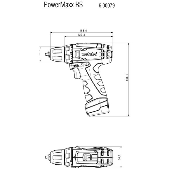 Дриль-шуруповерт METABO BS (600079500) Тип акумулятора Li-Ion