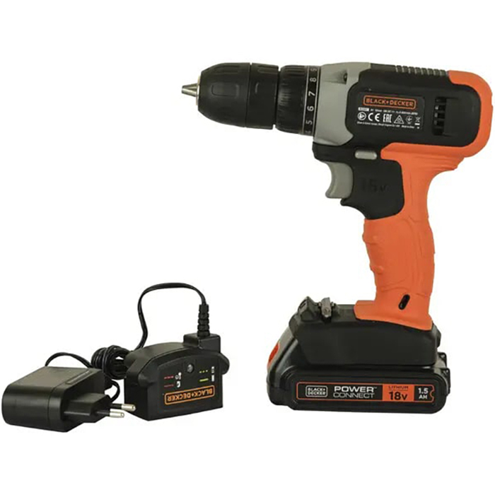 Дриль-шуруповерт BLACK&DECKER BCD001C1 Тип акумулятора Li-Ion