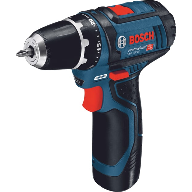 Шуруповерт-дрель BOSCH GSB 12V-15 (0.601.868.10R) Тип питания аккумулятор