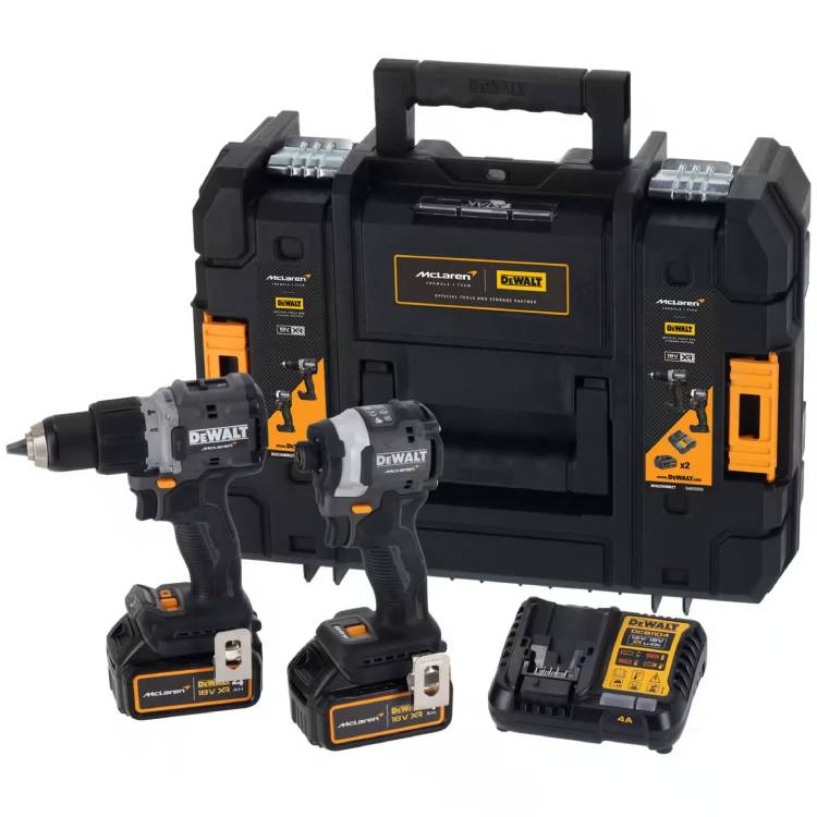 Набір акумуляторних інструментів DEWALT McLaren F1 TEAM LIMITED EDITION (DCK200MM2T) Набір акумуляторних інструментів DEWALT McLaren F1 TEAM LIMITED EDITION (DCK200MM2T)