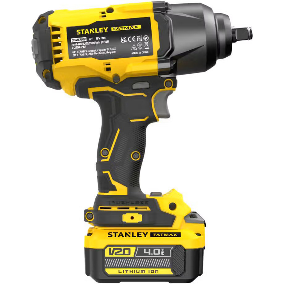 Гайковерт ударный STANLEY FatMax SFMCF940M1 Аксессуары в комплекте зарядное устройство
