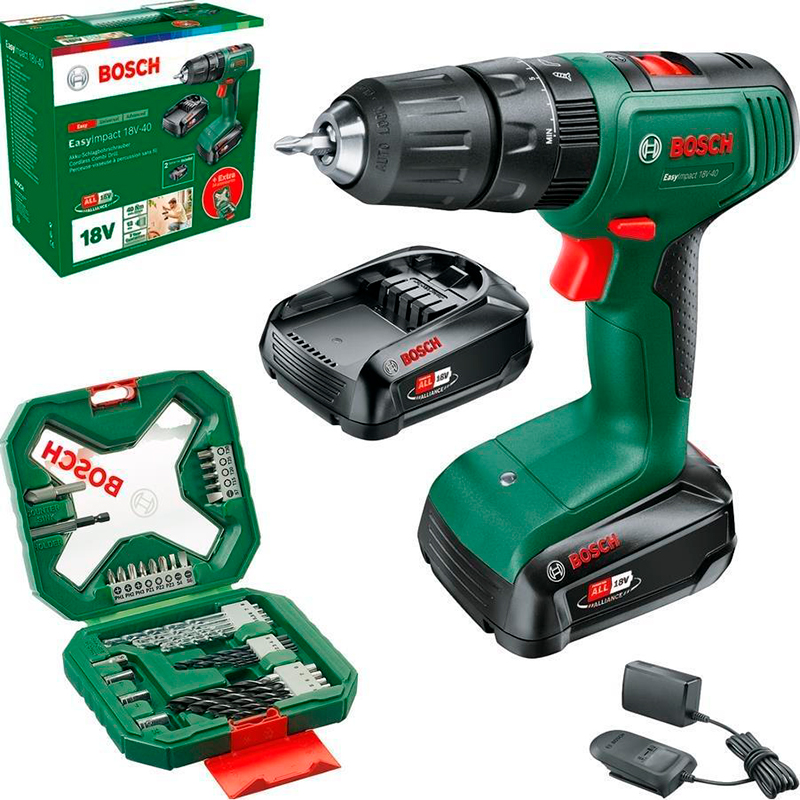 Дрель-шуруповерт BOSCH EasyImpact 18V-40 (0.603.9D8.109)