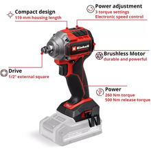 Гайковерт EINHELL TP-CW 18/260-C Li BL Solo (4510090)