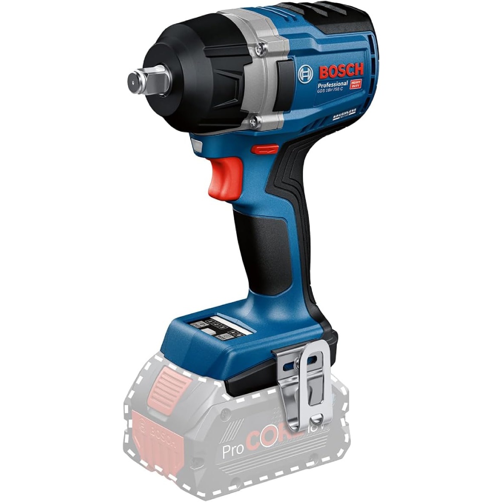 Гайковерт ударний BOSCH Professional GDS 18V-750C без АКБ та ЗУ (0.601.9L9.000)