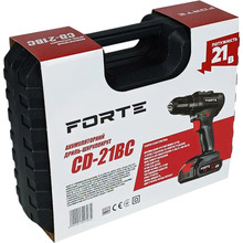 Дриль-шуруповерт FORTE CD-21BC 21В 2А (142793)