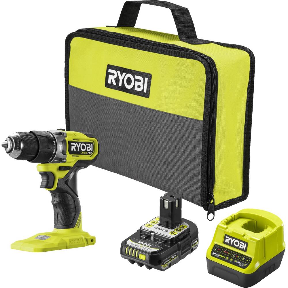 Дрель-шуруповерт RYOBI ONE+ HP RPD18C1-1C20G 18В 1х2Ач (5133006525)