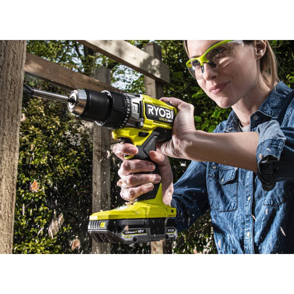 Дрель-шуруповерт RYOBI ONE+ HP RPD18X-242S 18В 2Ач, 4Ач (5133005283) Патрон быстрозажимной