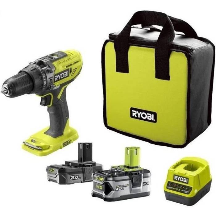 Дрель-шуруповерт RYOBI ONE+ R18PD3-242S 18В 1х2Ач 1х4Ач (5133003820)