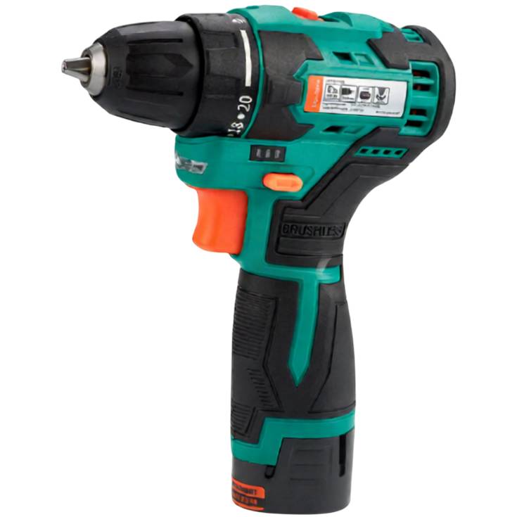 Дриль-шуруповерт STURMAX Li-Ion 12В 2,0 Аг 2 акумулятори (CDM3212BL)