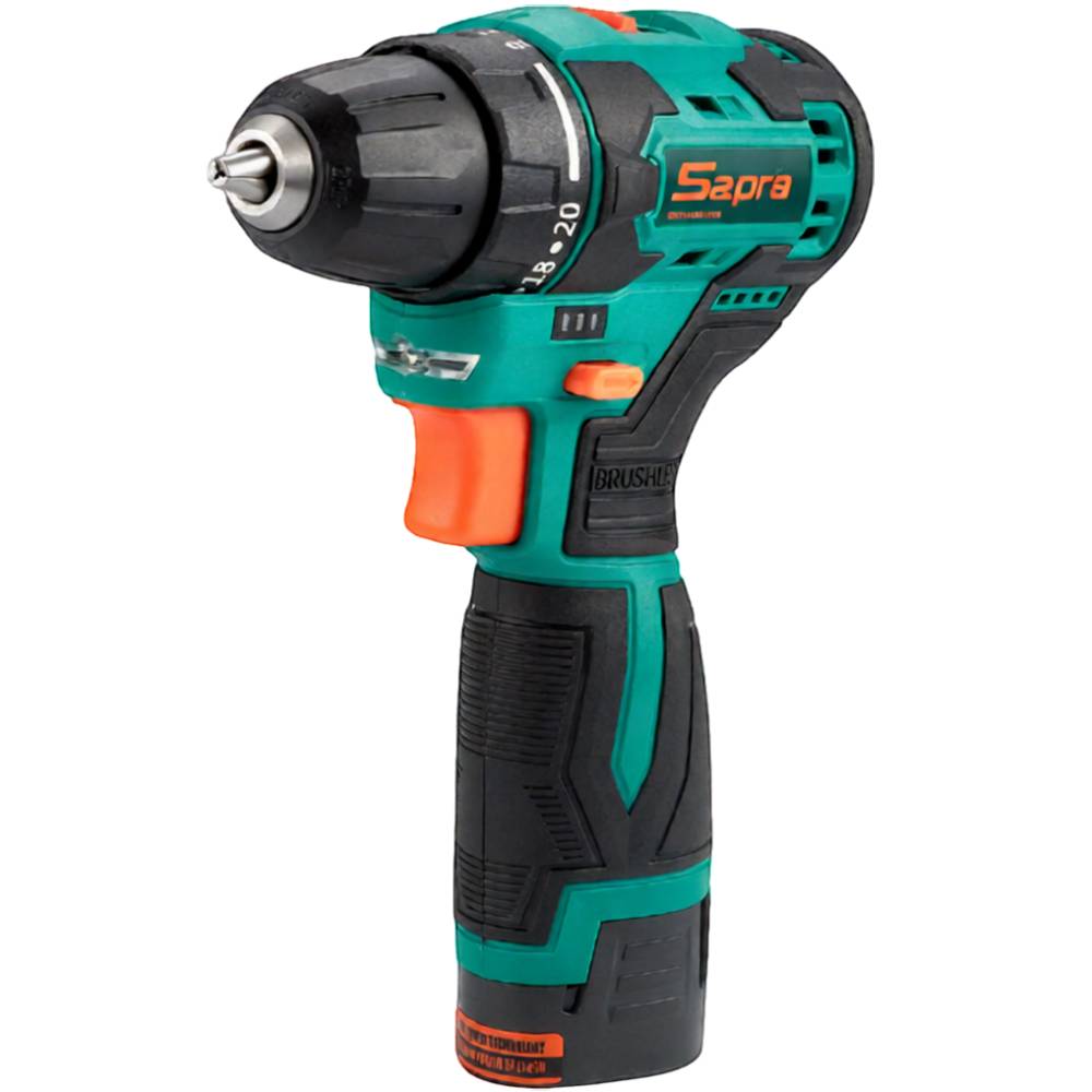 Дриль-шуруповерт STURMAX Li-Ion 12В 2,0 Аг 2 акумулятори (CDM3212BL) Патрон швидкозатискний