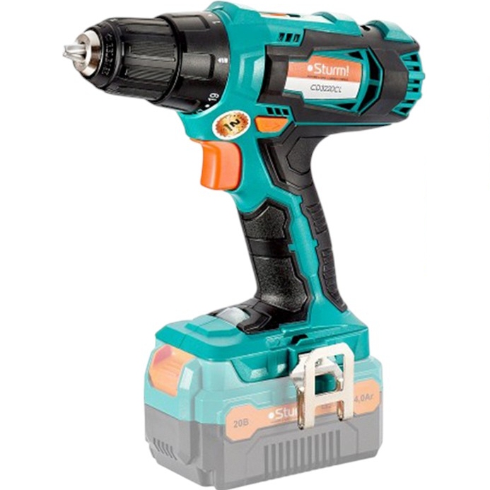 Дрель-шуруповерт STURMAX CDM3220CL 20 В без АКБ и ЗУ