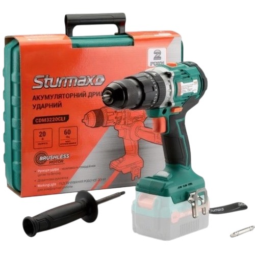 Замовити Дриль-шуруповерт STURMAX CDM3220CLI 20 В без АКБ та ЗУ