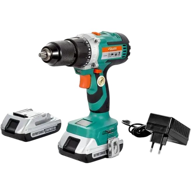 Дрель-шуруповерт STURMAX CDM3220BL + 2 АКБ Тип питания аккумулятор