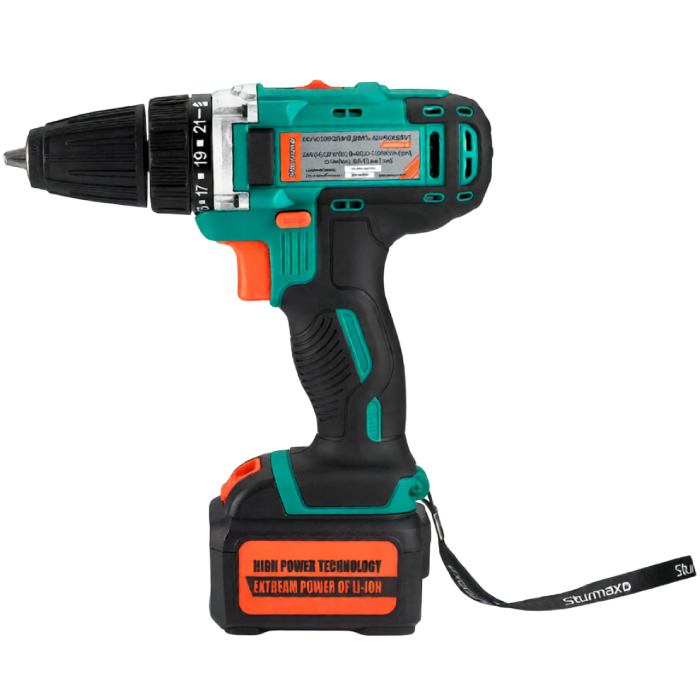 Дриль-шуруповерт STURMAX CDM3224LB Патрон швидкозатискний