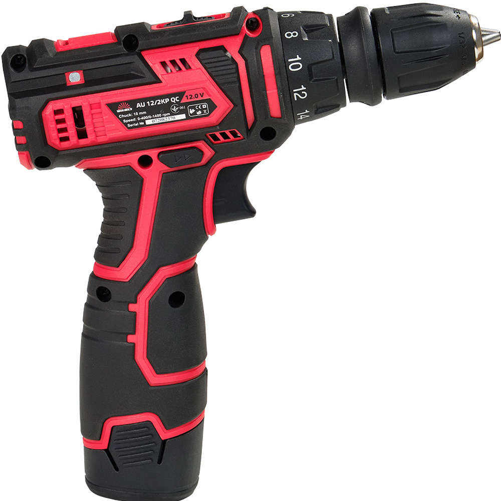 Дриль-шуруповерт VITALS AU 12/2KP QC Red (141916) Аксесуари в комплекті 1 акумулятор