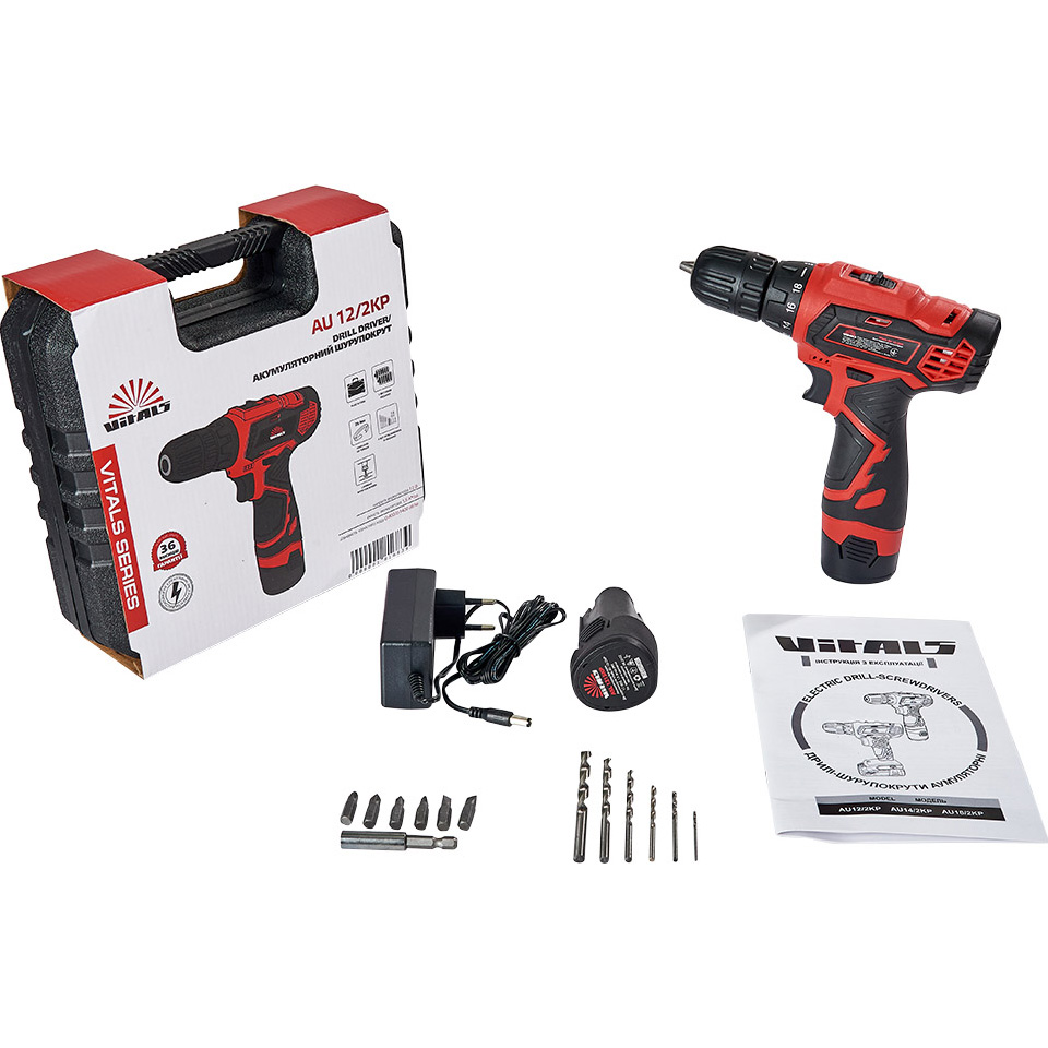 Фото Дрель-шуруповерт VITALS AU 12/2KP (181683)