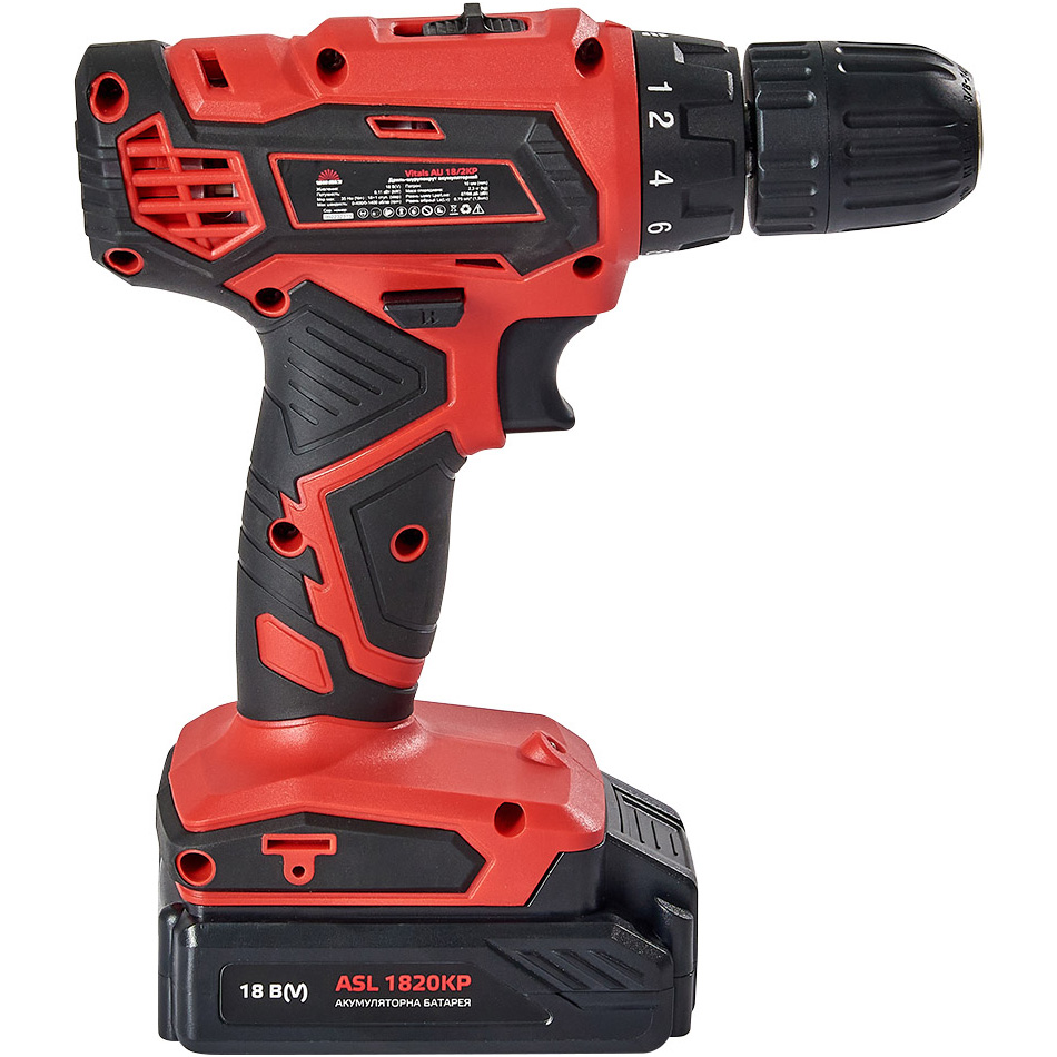 Дрель-шуруповерт VITALS AU 18/2KP Тип аккумулятора Li-Ion