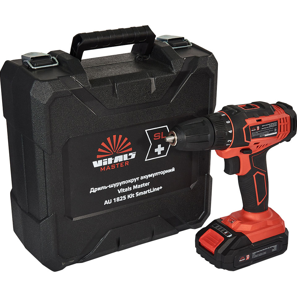В інтернет магазині Дриль-шуруповерт VITALS Master AU 1825 Kit SmartLine+